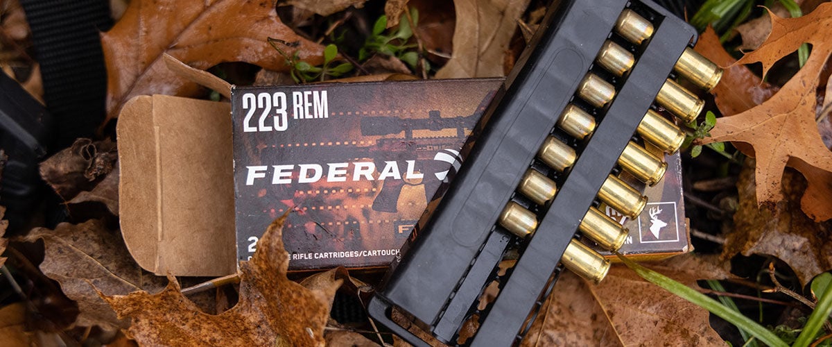 Federal Fusion box with a loaded magazine on top