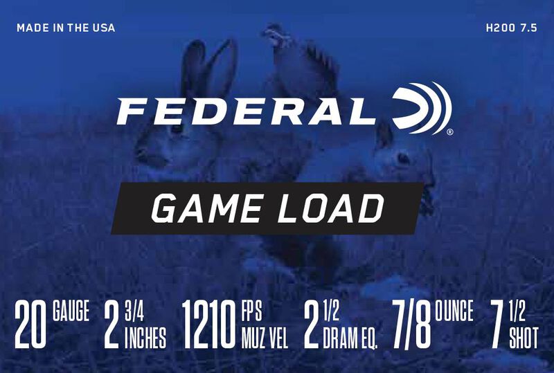 Game Load Upland, 20 Gauge, 7.5 Shot, 2-3/4 in, 7/8 oz, 1210 fps