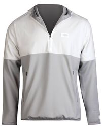 Federal/Waggle 1/2 Zip Hoodie Gray