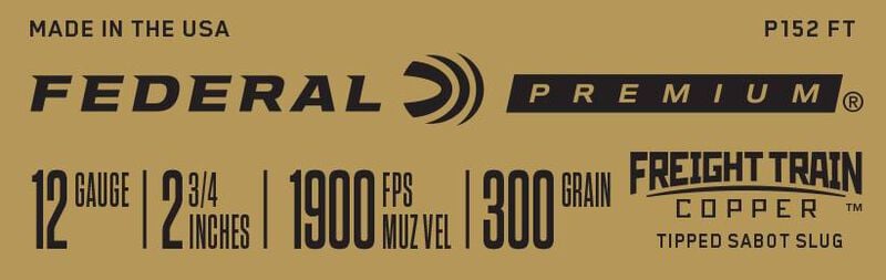 Federal Freight Train Copper Sabot Slug – eredeti gyári termékillusztráció