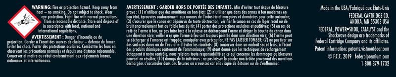 Federal Power-Shok Copper Rifle – eredeti gyári termékillusztráció