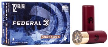 Power-Shok Rifled Slug, 12 Gauge, 438 Grain, 2-3/4 in, 1610 fps