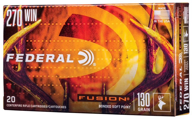 Fusion Rifle, 270 Win, 130 Grain, Fusion Soft Point, 3050 fps