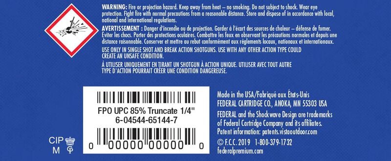 Federal Shorty Shells – eredeti gyári termékillusztráció