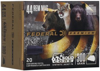 Solid Core, 44 Rem Magnum, 300 Grain, Solid, 1150 fps