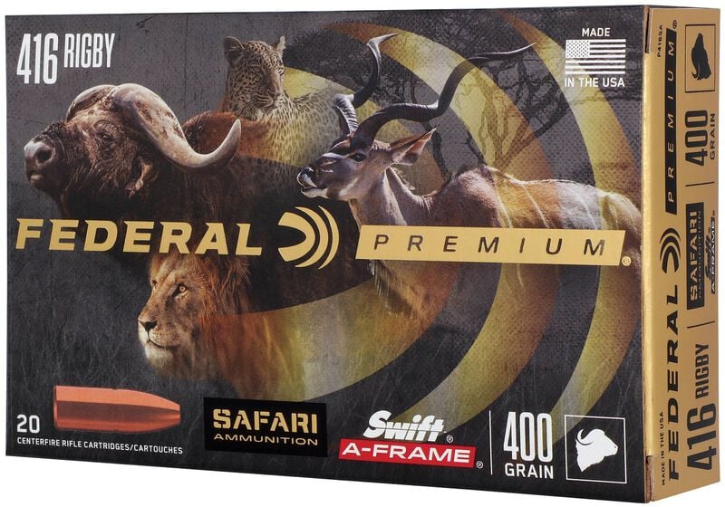 Safari Swift A-Frame, 416 Rigby, 400 Grain, Swift A-Frame, 2350 fps