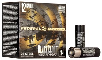 Black Cloud FS Steel High Velocity, 12 Gauge, 2 Shot, 3 in, 1 1/8 oz, 1635 fps