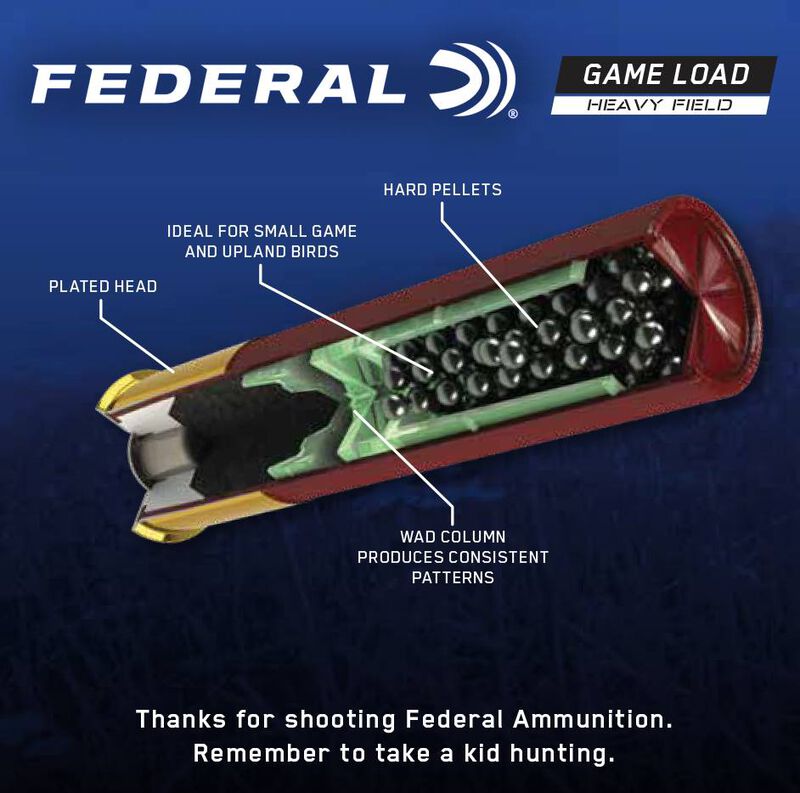 Federal Game Load Upland Hi-Brass – eredeti gyári termékillusztráció