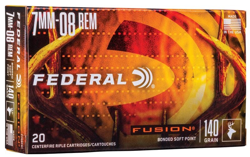Fusion Rifle, 7mm-08 Rem, 140 Grain, Fusion Soft Point, 2850 fps