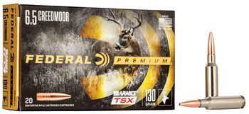 Barnes TSX, 6.5 Creedmoor, 130 Grain, Barnes Triple-Shock X Bullet (TSX), 2825 fps