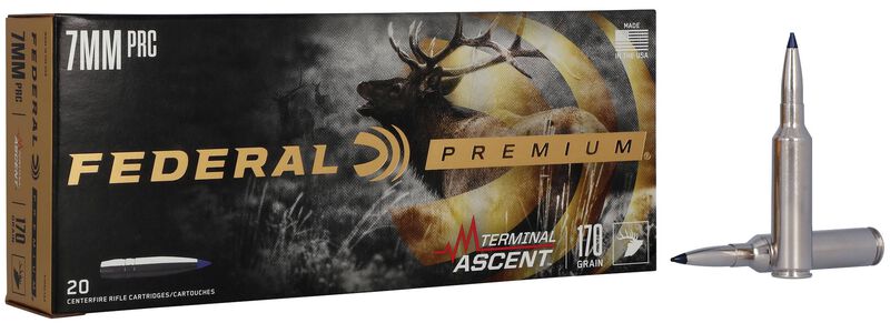 Terminal Ascent, 7MM PRC, 170 Grain, Terminal Ascent, 2950 fps 7MM PRC Caliber Ammo - 20 Rounds of 170 Grain Weight Ammunition (P7PRCTA3)