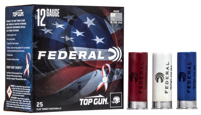 Top Gun, 12 Gauge, 8 Shot, 2-3/4 in, 1 1/8 oz, 1145 fps 12 Gauge Ammo - 25 Shells of #8 Shot Ammunition (TGL12US 8)