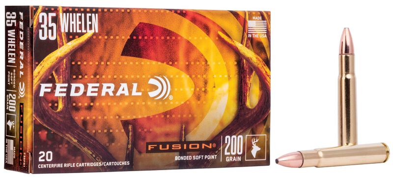 Fusion Rifle, 35 Whelen, 200 Grain, Fusion Soft Point, 2800 fps 35 Whelen Caliber Ammo - 20 Rounds of 200 Grain Weight Ammunition (F35FS1)