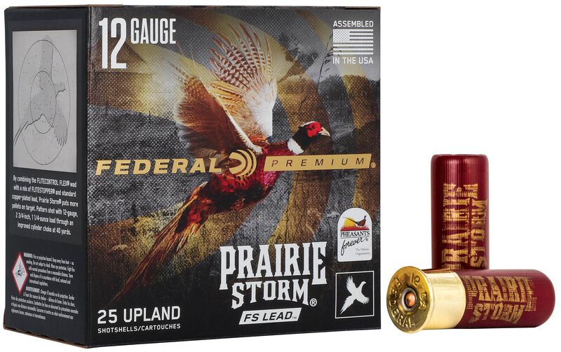 Prairie Storm FS Lead, 12 Gauge, 5 Shot, 2-3/4 in, 1 1/4 oz, 1500 fps
