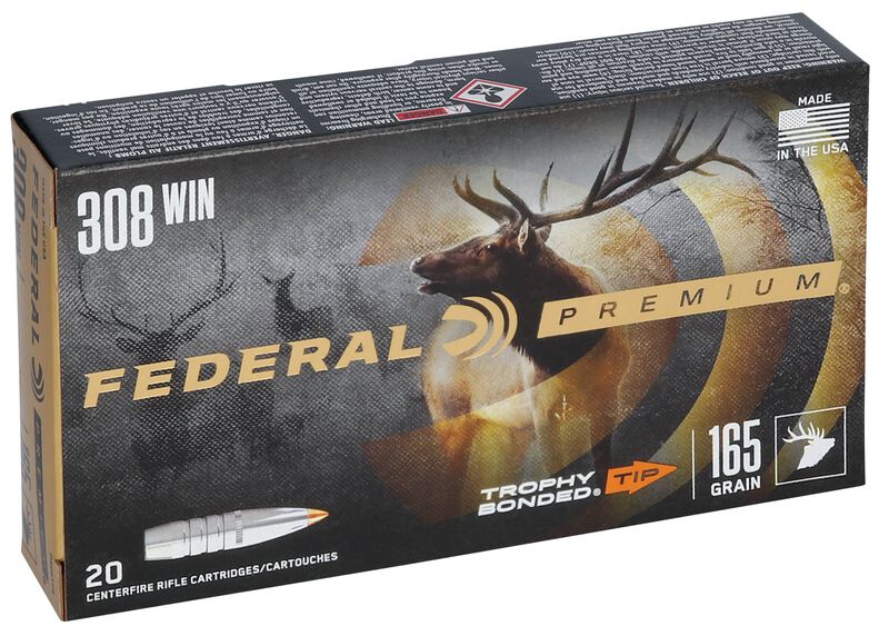 Trophy Bonded Tip, 308 Win, 165 Grain, Trophy Bonded Tip, 2700 fps