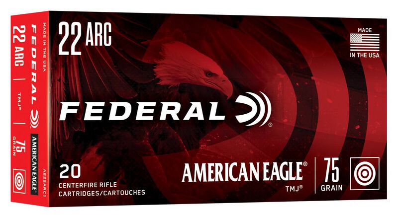 American Eagle Rifle, 22 ARC, 75 Grain, Total Metal Jacket, 2975 fps