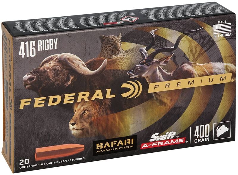 Safari Swift A-Frame, 416 Rigby, 400 Grain, Swift A-Frame, 2350 fps
