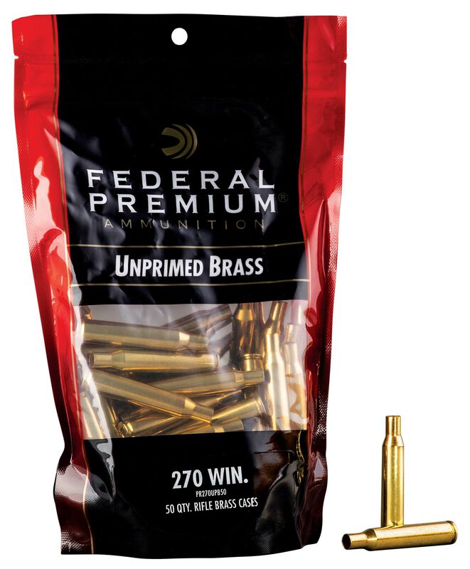 Unprimed Brass-Rifle, 270 Win
