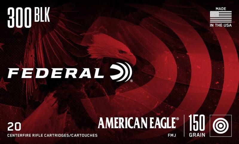 American Eagle Rifle, 300 Blackout, 150 Grain, Full Metal Jacket Boat-Tail, 1900 fps