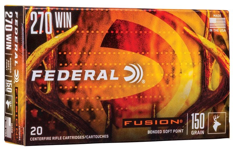 Fusion Rifle, 270 Win, 150 Grain, Fusion Soft Point, 2850 fps