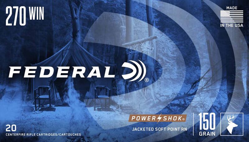 Power-Shok Rifle, 270 Win, 150 Grain, Jacketed Soft Point, 2830 fps