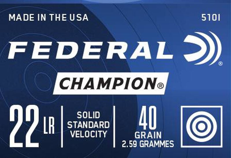 Champion Training - Rimfire, 22 LR, 40 Grain, Lead Round Nose, 1240 fps