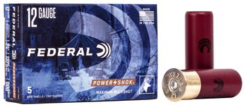Power-Shok Buckshot, 12 Gauge, 000 Buck Shot, 2-3/4 in, 1325 fps