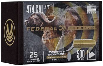 Trophy Bonded Sledgehammer Solid Component Bullet, .474, 500 Grain