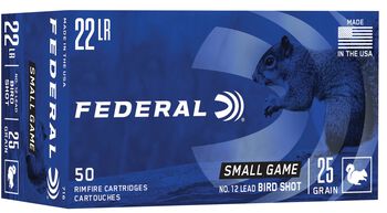 Small Game, 22 LR, 25 Grain, 12 Shot, 1000 fps