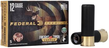 Freight Train Copper Sabot Slug, 12 Gauge, 300 Grain, 3 in, 2000 fps
