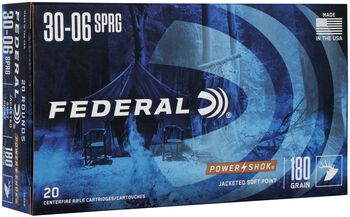Power-Shok Rifle, 30-06 Springfield, 180 Grain, Jacketed Soft Point, 2700 fps