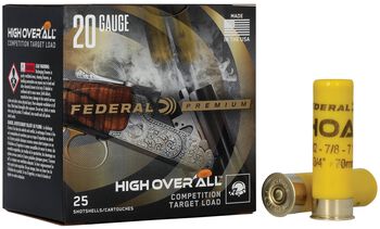High Over All, 20 Gauge, 7.5 Shot, 2-3/4 in, 7/8 oz, 1200 fps