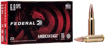 American Eagle Rifle, 6.8 Rem SPC, 115 Grain, Total Metal Jacket, 2675 fps