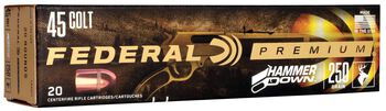 HammerDown Handgun, 45 Colt, 250 Grain, Bonded Hollow Point, 1025 fps