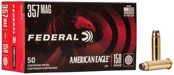 American Eagle Handgun, 357 Magnum, 158 Grain, Jacketed Soft Point, 1240 fps