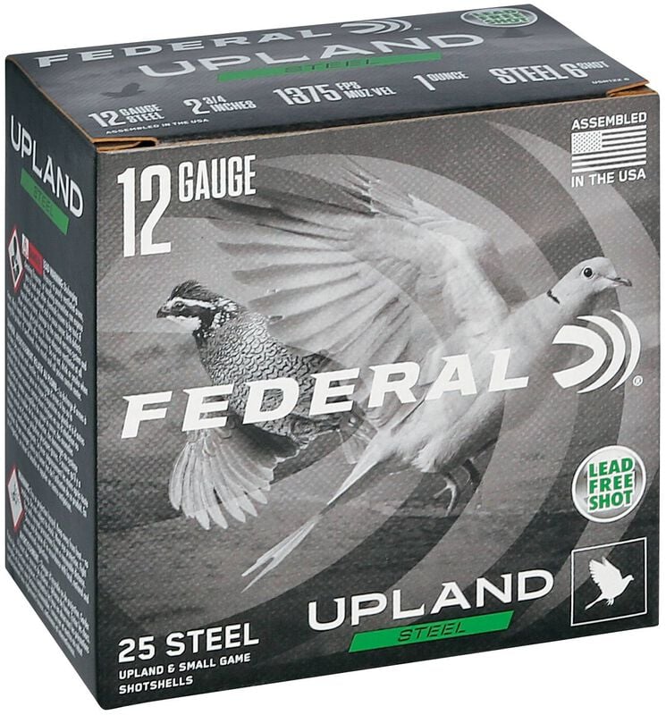 Upland Steel, 12 Gauge, 6 Shot, 2-3/4 in, 1 oz, 1375 fps