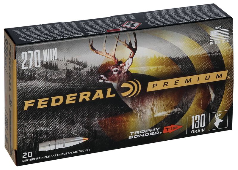 Trophy Bonded Tip, 270 Win, 130 Grain, Trophy Bonded Tip, 3060 fps