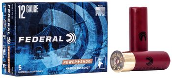 Power-Shok Buckshot, 12 Gauge, 00 Buck Shot, 3 in, 1210 fps