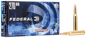 Power-Shok Copper Rifle, 270 Win, 130 Grain, Copper HP, 3060 fps