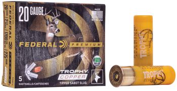 Trophy Copper Sabot Slug, 20 Gauge, 275 Grain, 2-3/4 in, 1700 fps