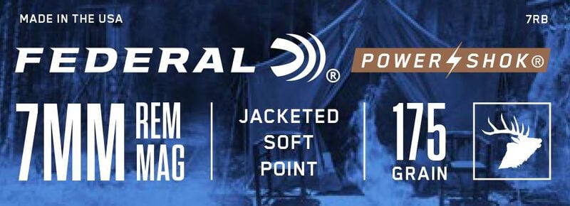 Power-Shok Rifle, 7mm Rem Mag, 175 Grain, Jacketed Soft Point, 2860 fps