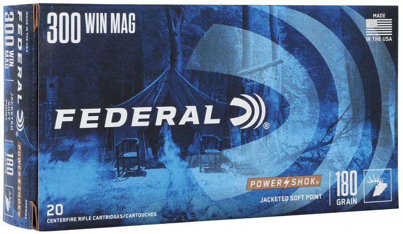 Power-Shok Rifle, 300 Win Mag, 180 Grain, Jacketed Soft Point, 2960 fps