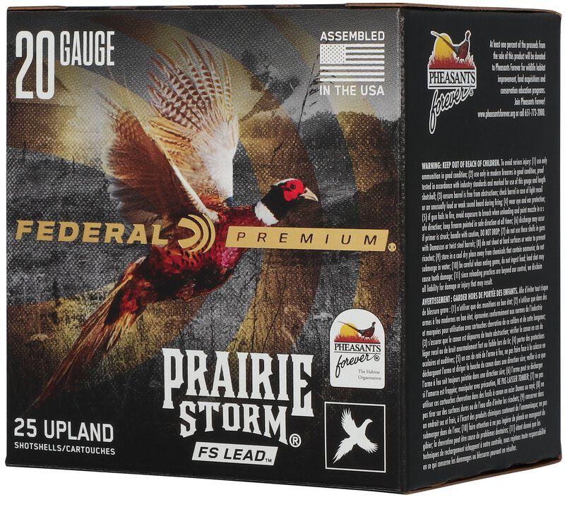 Prairie Storm FS Lead, 20 Gauge, 5 Shot, 2-3/4 in, 1 oz, 1350 fps