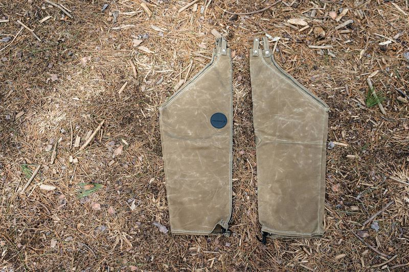 Federal/Duluth Pack Chaps, Khaki, Waxed Canvas