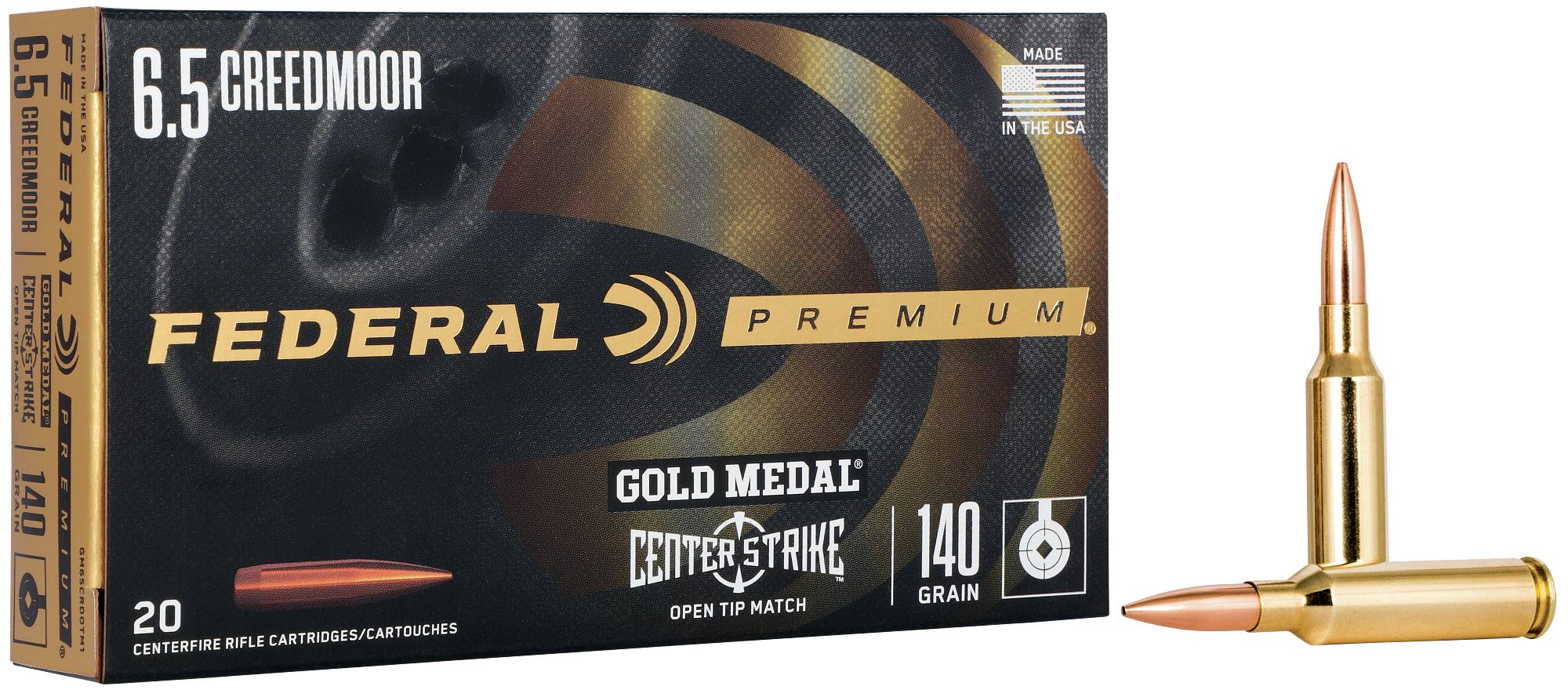 Buy Gold Medal CenterStrike 6.5 Creedmoor Ammo | 140 Grain, 2675