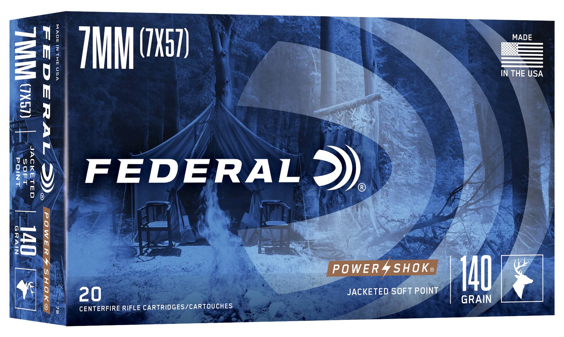 Buy Power-Shok Rifle 7mm Mauser Ammo | 140 Grain, 2660 FPS | Federal