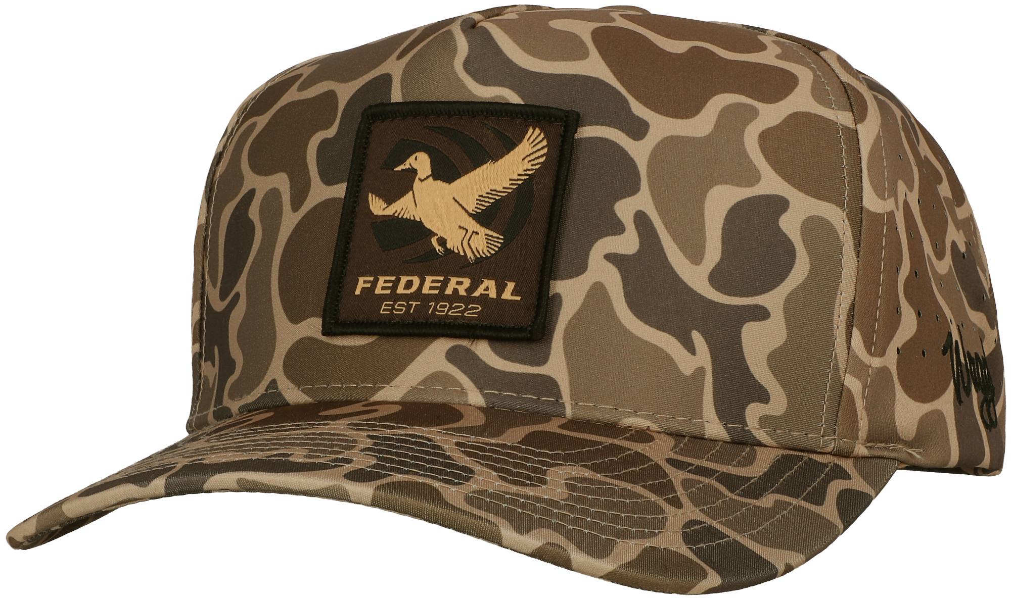 Federal Premium Federal/Waggle Mallard Patch Hat, Camo, One Size Fits Most - $40.00 at Federal Premium