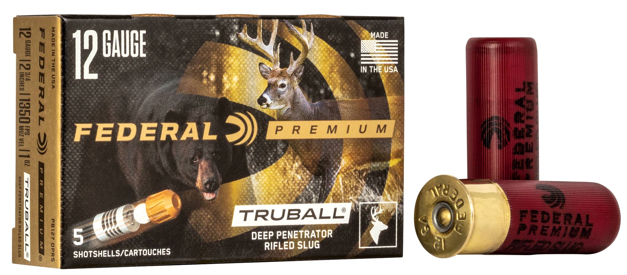 Federal Premium TruBall Deep Penetrator Rifled Slug, 12 Gauge, 438 Grain, 2-3/4 in, 1350 fps - $9.99 at Federal Premium