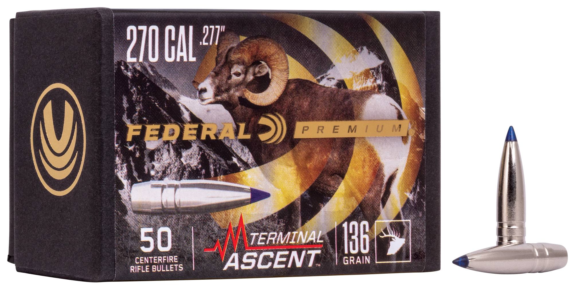 Federal Premium Terminal Ascent Component Bullet, .277, 136 Grain - $88.99 at Federal Premium