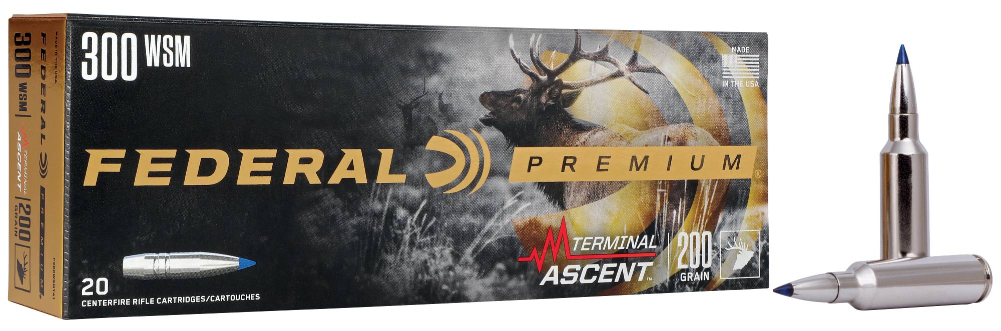 Federal Premium Terminal Ascent, 300 WSM, 200 Grain, Terminal Ascent, 2810 fps - $87.99 at Federal Premium